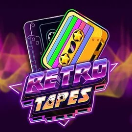 Retro Tapes slot logo by Push Gaming at Crystal Roll CasinoRetro Tapes